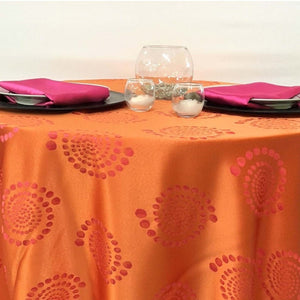 Oval Art Deco Jacquard Tablecloth