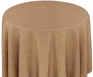 Round Mirage Basketweave Table Linen