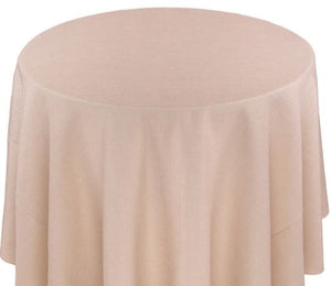 Round Mirage Basketweave Table Linen