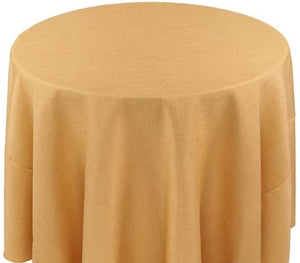 Round Mirage Basketweave Table Linen