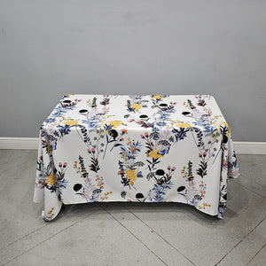 Rectangular Blossom Floral Tablecloth