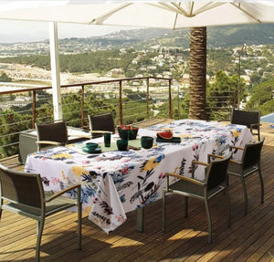 Rectangular Blossom Floral Tablecloth