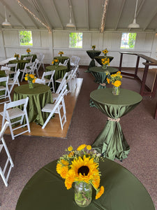 Round Duchess Satin Tablecloth