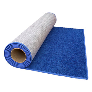 Blue carpet aisle runner