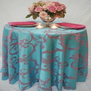 Round Frédéric Damask Tablecloth