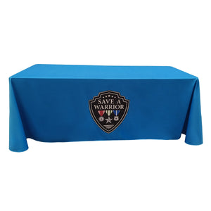 Custom printed Poly table throw