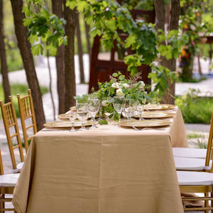 Rectangular English Linen Tablecloth