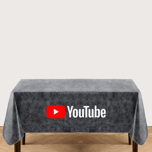 Square Custom Printed Table Throw - All Over Print, Velvet