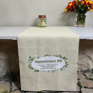 Custom Printed Burlap Table Runner