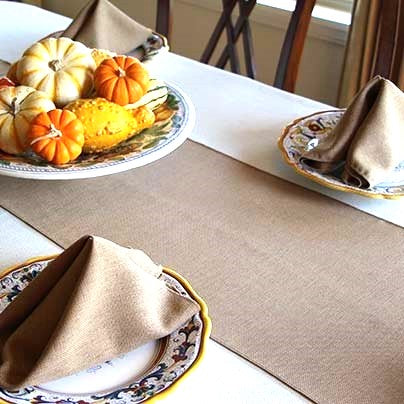 Dozen Faux Burlap Napkins