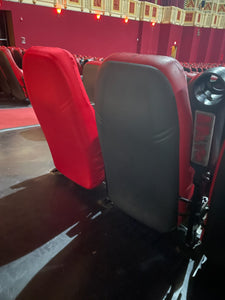 Custom Printed Spandex Theatre Chair Back Covers, Full Coverage