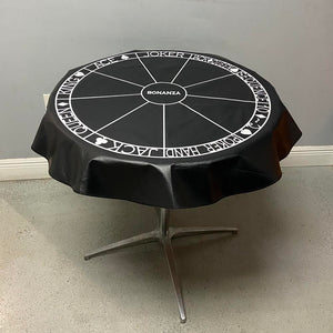 Round Vinyl Tablecloth With Logo