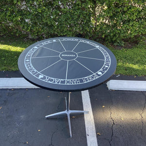 Round Vinyl Fitted Tablecloth With Logo