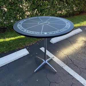 Round Vinyl Fitted Tablecloth With Logo