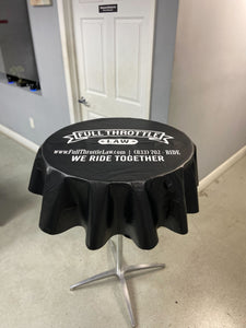 Round Vinyl Tablecloth With Logo