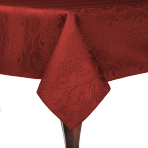 Sienna 60" x 90" Rectangular Kenya Damask Tablecloth