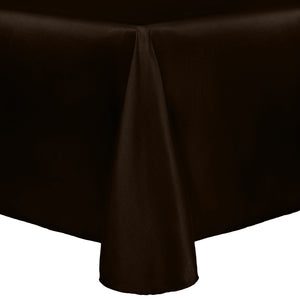 Chocolate 90" x 156" Rectangular Majestic Tablecloth