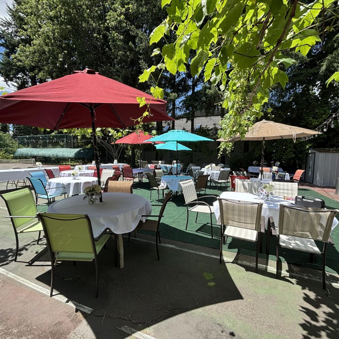 Outdoor Tablecloth With Umbrella Hole, 60