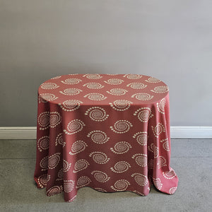 Oval Art Deco Jacquard Tablecloth