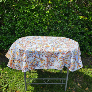 Oval Oilcloth Tablecloth