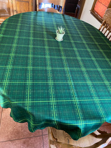 Oval St. Patrick's Day Tablecloth, All Sizes