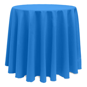 Cobalt 90" Round Poly Premier Tablecloth