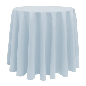 Ice Blue 72" Round Poly Premier Tablecloth