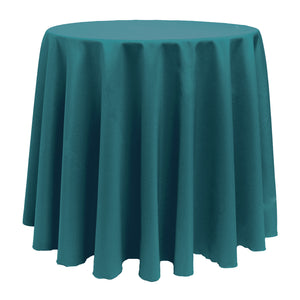 Jade 120" Round Poly Premier Tablecloth