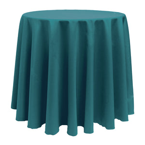 Jade 72" Round Poly Premier Tablecloth