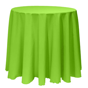 Lime 90" Round Poly Premier Tablecloth