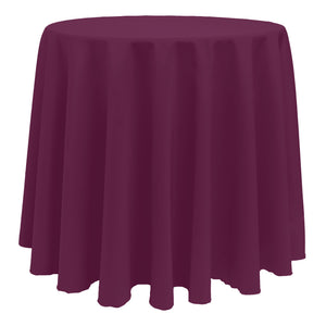 Magenta 90" Round Poly Premier Tablecloth