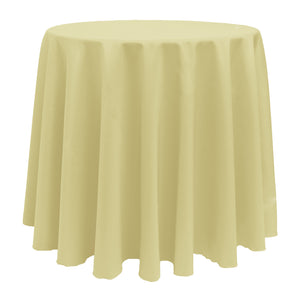 Maize 120" Round Poly Premier Tablecloth