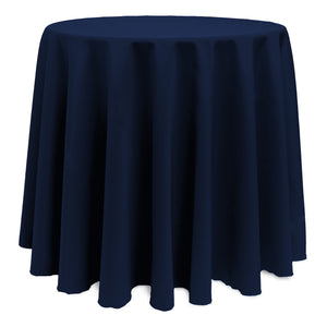 Midnight 90" Round Poly Premier Tablecloth