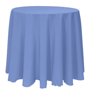 Periwinkle 120" Round Poly Premier Tablecloth