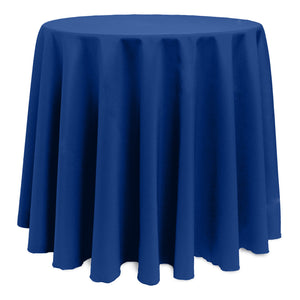 Royal 108" Round Poly Premier Tablecloth With Umbrella Hole