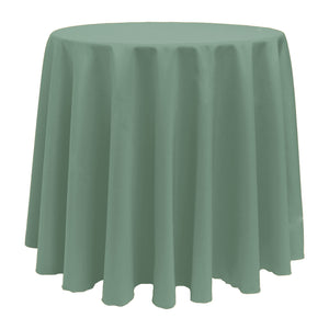 Seamist 90" Round Poly Premier Tablecloth