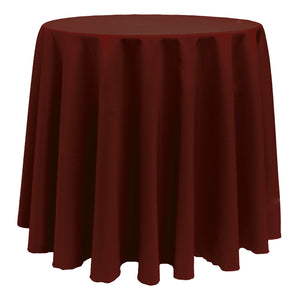 Terracotta 96" Round Poly Premier Tablecloth