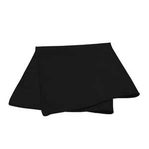 Black 20" x 20" Spun Poly Napkins with Upgraded Hem