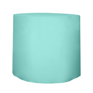 Aqua 30" x 42" Round Flat Wrap Barrel Majestic Fitted Tablecloth