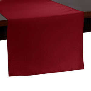 Holiday Red 30" x 60" Poly Premier Table Runner, Rectangular Tablecloth