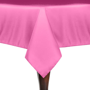 Neon Pink 72" x 72" Square Poly Premier Tablecloth