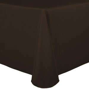 Chocolate 90" x 132" Rectangular Majestic Tablecloth