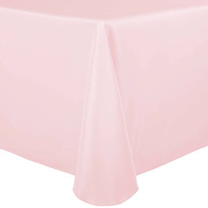 Ice Pink 60" x 120" Rectangular Poly Premier Tablecloth