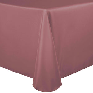 Mauve 90" x 132" Rectangular Poly Premier Tablecloth