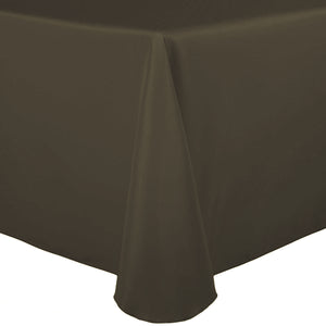 Olive 90" x 156" Rectangular Poly Premier Tablecloth
