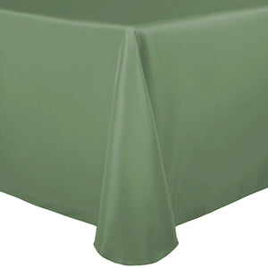 Sage 60" x 120" Rectangular Poly Premier Tablecloth