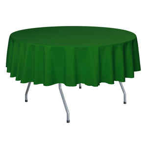 Emerald 84" Round Poly Premier Tablecloth