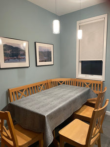 Rectangular Vinyl Tablecloth With Flannel Backing, High End