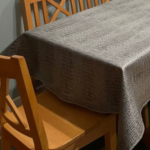 Square Vinyl Tablecloth With Flannel Backing, High End