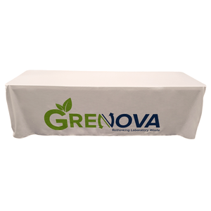 8 foot custom printed fitted table cover